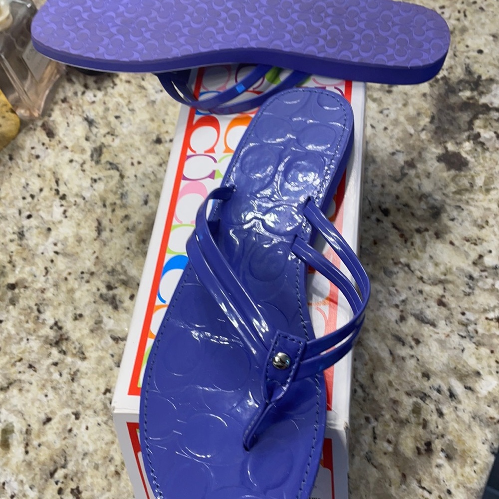 Juney patent coach sandal